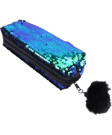 Operitacx 3 pcs Cosmetic Sequined Case Pouch Bag Bags Style Storage Glitter Sequin Sequins Pencil Makeup Lady 21X7CMx3pcs Green Blackx3pcs - Buy Online on GoSupps.com