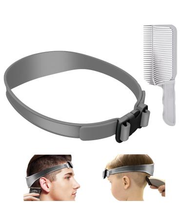 Magiho Hair Cutting Comb Adjustable Hair Cutting Aid Grey Hair Cutting Aid Hair Cutting Stencil Ideal for Self-Haircuts Men's Hairstyles
