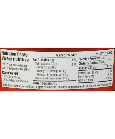 Clover Leaf Flaked Pink Salmon Wild Pacific - 142g 24 Count - Canned Salmon Skin & Bones Removed Very High In Protein - 12g of Protein Per 55g Serving Drained Source Of Omega-3 Vitamin D - Buy Online on GoSupps.com