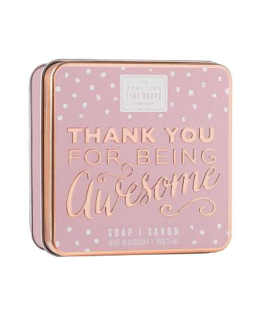 Scottish Fine Soaps Thank You Being Awesome Soap Tin 100g