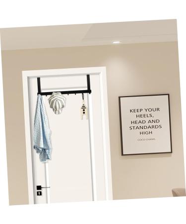 PRETYZOOM Aluminum Bedroom Back Hooks Rack with Coat Hanging Hangers Bags Bathroom Door Hats Overdoor Metal - Buy Online on GoSupps.com
