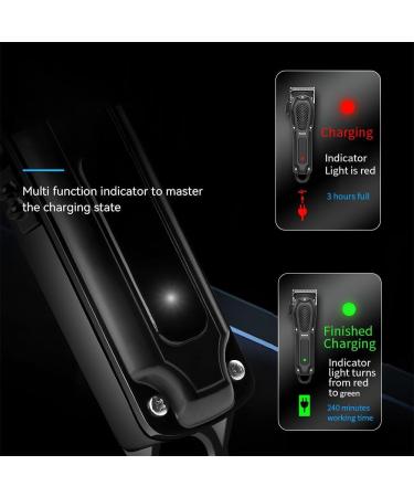 Kemei KM-1071 Electric Hair Clipper UBS Rechargeable Cordless Beard Trimmer Men Powerful Electric Hair Clipper Trimming Tool - Buy Online on GoSupps.com