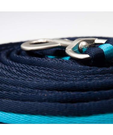 Pfiff 101196 Softlunge - 8.20m Lunging Line with Swivel Snap Hook | Blue-Turquoise | International Shipping Available - Buy Online on GoSupps.com