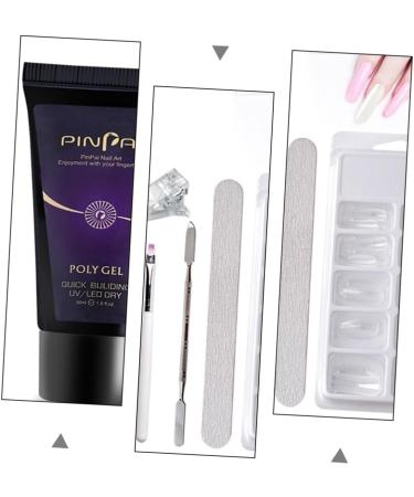POPETPOP 1Set Set nail extension glue set nail extension gel nail art brush poly nail gel slip solution nail polish gel kit nail builder gel kit nail painting kit manicure art lamp plastic 16x5cm As Shown - Buy Online on GoSupps.com