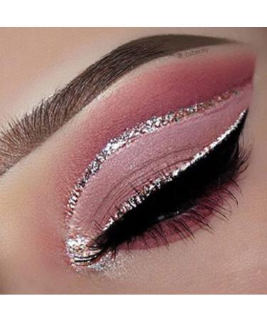 Glitter Eyeliner Shiny Metallic Liquid Eyeliner Waterproof Starry Sequins Eye Cosmetic Grey 5ml metallic liquid eyeliner - Buy Online on GoSupps.com