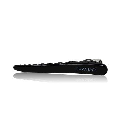 Framar Black Big Bite Clips - Set of 4 Professional Hair Clips | Metal Clips for Styling, Extra Grip & Durable - Buy Online on GoSupps.com