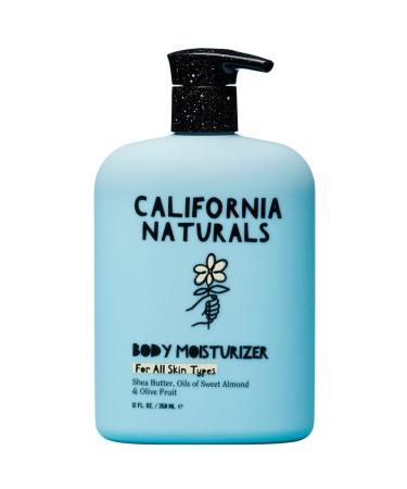 California Naturals Body Moisturizer Shea Butter Skin Care Body Lotion Natural Vegan Paraben & Sulfate Free Hydrating Moisturizing Eucalyptus Bergamot Orange Blossom All Skin Types 12 fl oz
