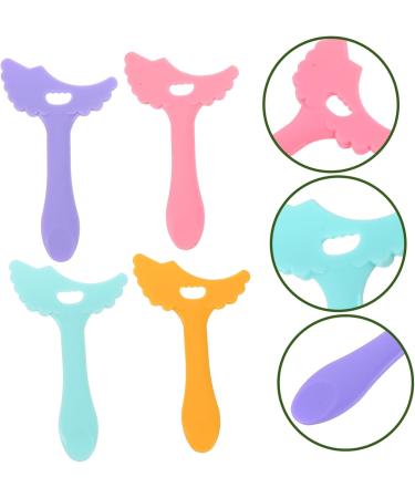 DRESSOOS 4pcs Eyeliner Silicone Molds Eyebrow Stencils Tools Women Cosmetics Aids Eyebrow Pencil Miss Eyelash - Buy Online on GoSupps.com