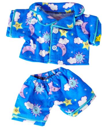 Sunny Days Blue PJ's Teddy Bear Outfit (8")