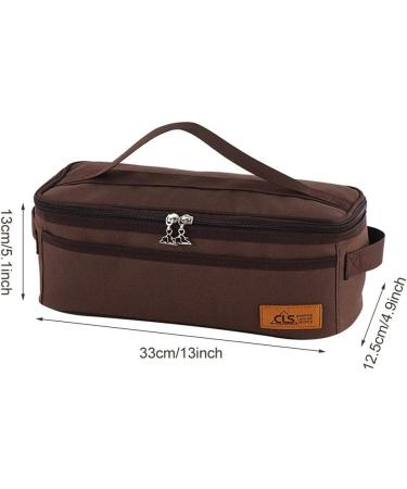 Camping Travel Cooking Utensils Organizer Bag | Portable BBQ Camp Cookware Pouch | Oxford Cloth Nylon Metal | 13x5.1x4.9inch - Buy Online on GoSupps.com