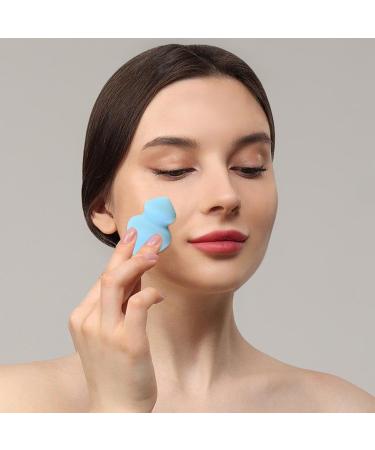 Makeup Sponges For Blending - Gyro Shape Soft Beauty Cosmetic Blender | Professional Streak Application Blender Sponge For Foundation Liquid Cream And Powder Gyro Beauty Egg 28*40*60 Blue - Buy Online on GoSupps.com