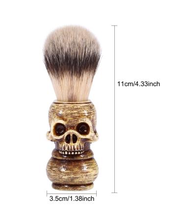 Luxury Skull Head Shaving Brush for Men | Premium Makeup Tool & Beard Gift - Buy Online on GoSupps.com