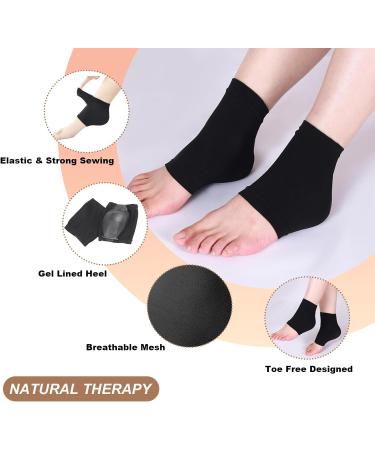 QSZHSL Pack of 4 pairs of moisturizing gel heel socks - Open heel socks - Foot protection - S - Buy Online on GoSupps.com
