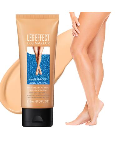 Leg Makeup Waterproof No Transfer - Leg Makeup Lotion, Leg Vein Cover Up Makeup, Body Makeup Waterproof Foundation for Women, Long Lasting Leg and Body Scar Covering Cosmetic for Tattoo Cover Up (2#)