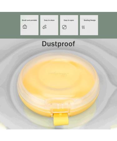 Buy Yellow Retainer Case - Portable Travel Mouthguard & Denture Holder - Transparent Aligner Case for Home & Office - Buy Online on GoSupps.com