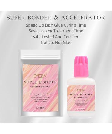 EMEDA Lash Bonder Sealant: Accelerate Glue Drying Time and Lock in Fumes (15ml) - Eyelash Extensions Adhesive - Buy Online on GoSupps.com