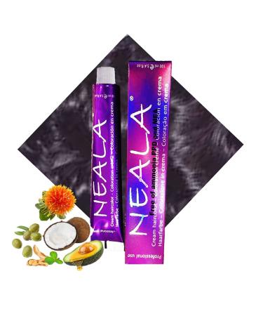 NEALA-01 Professional hair color without ammonia PPD and MEA permanent color 1 x 100 ml (01-black)