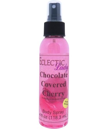 Chocolate Covered Cherry Body Spray (Double Strength) 4 ounces Body Mist for Women with Clean Light & Gentle Fragrance Long Lasting Perfume with Comforting Scent for Men & Women Cologne with 4 Fluid Ounces (Double Strength)
