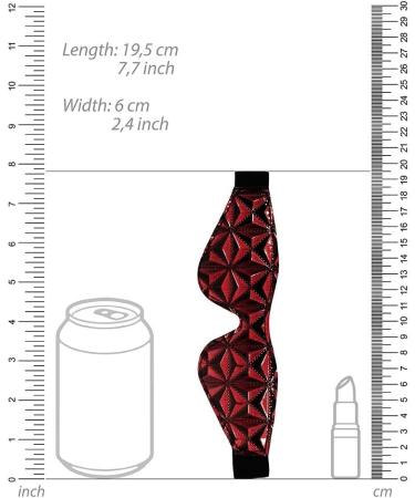 Ouch! by Shots - Luxury Vinyl Eye Mask with Elastic Straps - Burgundy - Buy Online on GoSupps.com