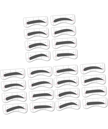FOMIYES 96 Pairs 8 Eye Shadows Eyebrow Shaper Stencil Molds Kits Eyebrow Stencils Card Conjoined Tool - Buy Online on GoSupps.com