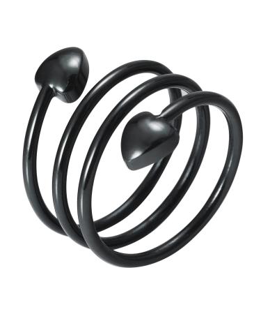 Copper Rings for Women 99% Pure Copper Adjustable Black Magnetic Ring Fashion Jewelry Present (0139B)