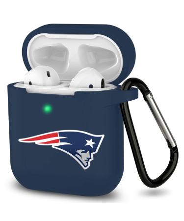 Specially Prepared for Soccer Fans Team Theme Color Silicone Headphone Cover for airpods LED Charging Light on The Front is Clearly Visible fit Patriots Fans. for Patriots 1/2