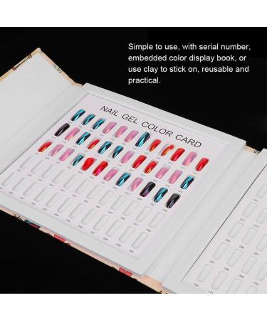 Professional 120 Colors Nail Art Display Color Card Nail Polish Gel Colors Display Book False Nail Sample Display Board Manicure Salon Accessory (01) - Buy Online on GoSupps.com