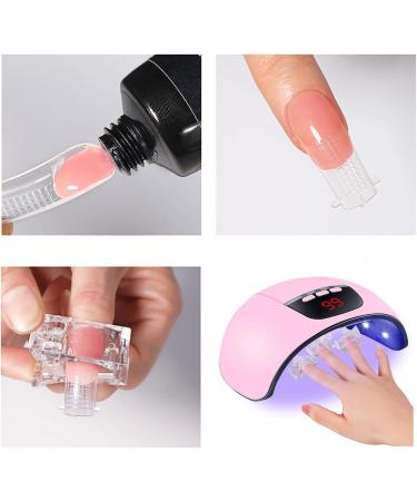 10 Pcs Transparent Nail Tips Clips for Quick Poly Gel Building - DIY Manicure Nail Art Tool - Buy Online on GoSupps.com