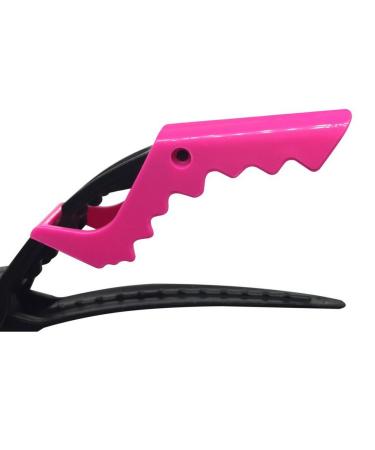 BEINY 6PCS Plastic Crocodile Hair Styling Clips - Non Slip Grip Alligator Clips for Thick Hair - Rose Red Barrettes for Women Girls - Buy Online on GoSupps.com