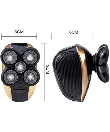 5 in 1 Rechargeable Electric Shaver for Men - 5D Floating Heads Hair Clipper Nose & Ear Trimmer Facial Cleaning Brush | International Shipping Available - Buy Online on GoSupps.com