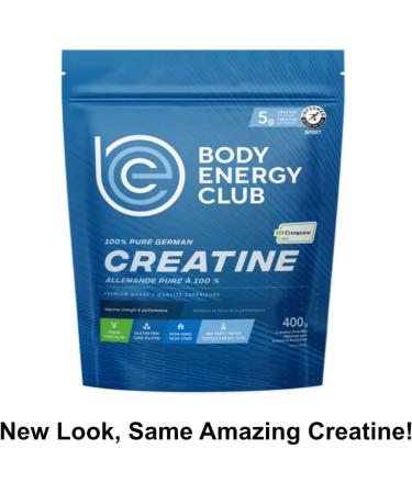 Body Energy Club Creapure Creatine Powder - Supplement for Muscle Growth - Improves Strength and Performance - Premium Grade - 80 servings 400g Vegan 400g Powder - Buy Online on GoSupps.com