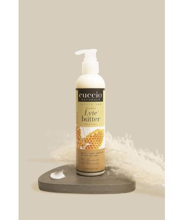 Cuccio Naturale Lyte Ultra-Sheer Body Butter - Milk and Honey Scent - 8 Oz - Deep Hydration for Dry Skin - Cruelty-Free Formula - Buy Online on GoSupps.com