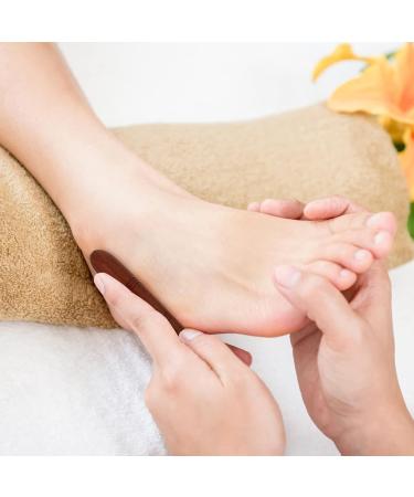 EXCEART Wooden Foot Massager Stick - Acupuncture Massage Tool for Feet Legs Neck & Back (Brown) - 14x1.7x1.7CM | International Shipping Available - Buy Online on GoSupps.com