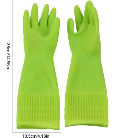 BUKISA Dishwashing Gloves Household Cleaning Gloves 1 Pair Waterproof Dishwashing Gloves Reusable Household Gloves Latex Thicken Kitchen Cleaning Housework Tools - Buy Online on GoSupps.com