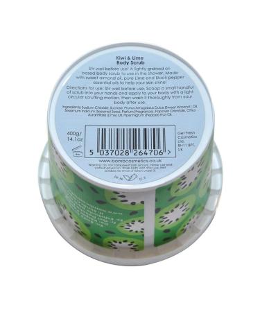 Buy Bomb Cosmetics Kiwi & Lime Body Scrub 365ml - Exfoliating & Refreshing | International Shipping Available - Buy Online on GoSupps.com