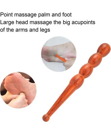 ANGGREK Wooden Massage Stick - Reflexology Hand Foot Body Massager for Pain Relief & Relaxation - Buy Online on GoSupps.com