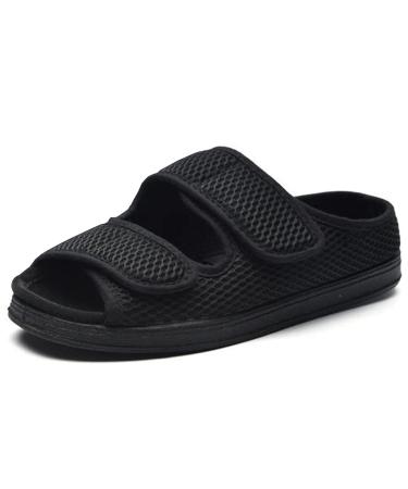 HDGZ Width X-Wide Casual Shoes for Men Women Adjustable Open Breathable Lightweight Diabetic Shoes Non Slip for Swollen Feet Edema Widening Walking Shoes 12 Wide Men