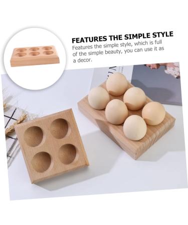 Zerodeko Chicken Egg Holder Supply Convenient Holder Wear-resistant Storage Platter Wooden Egg Tray Accessory Household - Buy Online on GoSupps.com