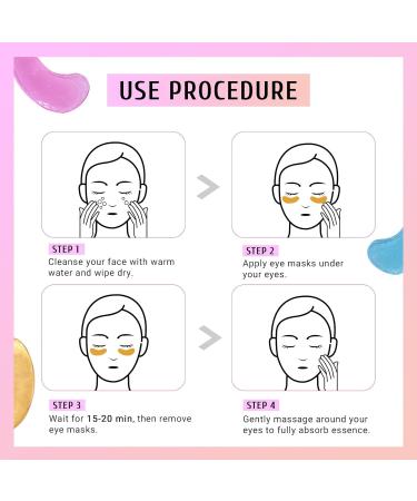 Natural Plant Extracts Under Eye Patches - 24pcs Hydrating Hyaluronic Acid Gel for Puffiness & Dark Circles - Anti-Aging Facial Treatment - Buy Online on GoSupps.com