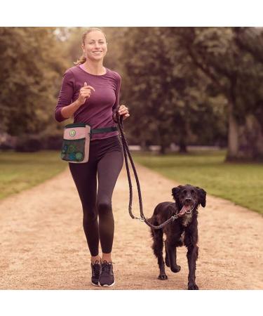 FTTouuy Waterproof Dog Feed Bag - XL Pink | Perfect Treats Bag for Training & Agility - Buy Online on GoSupps.com