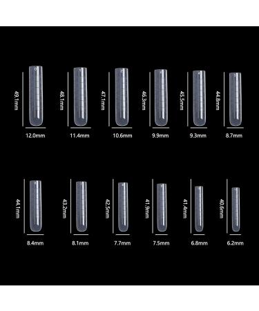 BNG 120-Piece Dual Shapes Nail Tips Set Professional Ballerina & Flat Square Extensions for Polymer Gel | Complete Coverage - Buy Online on GoSupps.com