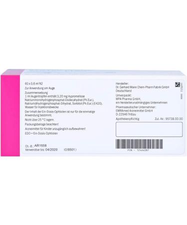 Artelac Edo Eye Drops 60x0.6 ml - Hydrating Relief for Dry Eyes | Fast International Shipping - Buy Online on GoSupps.com