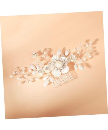 FRCOLOR Flower Comb Crystal Bridal Rhinestone Decor Bridal Hair Accessory Wedding Hair Comb Headpiece for Bride White Decor Hair Jewelry Rhinestone Accessories Bridesmaid Elegant - Buy Online on GoSupps.com