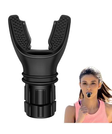 QOOWFEANIG Breathing Exercise Device Lung Capacity Breathing Fitness Exercise Trainer Adjustable Lung Breathing Exerciser Portable Inspiratory Muscle Trainer for Enhancing Performance for Daily Use