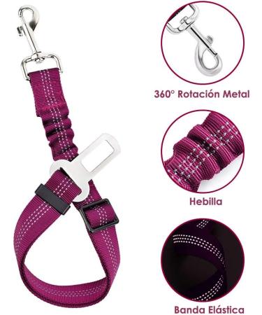 Slowton Dog Harness with Safety Belt for Car - Breathable Latex Fabric Puppy Harness for Everyday Sports (Fuchsie S) - Buy Online on GoSupps.com