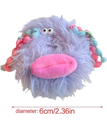 xbiez Elastic Hair Scrunchies for Kids Colorful Sausage Mouth Doll Ponytail Hair Rope Christmas Hair Rope for Toddler Girls Purple - Buy Online on GoSupps.com