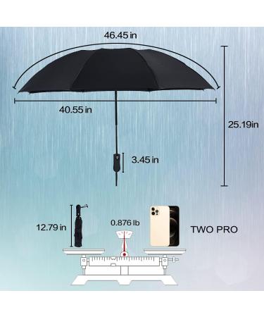 NOOFORMER Inverted Automatic Umbrella - Windproof Golf Compact Lightweight Car Umbrella for Men & Women (A2-Black) - Buy Online on GoSupps.com