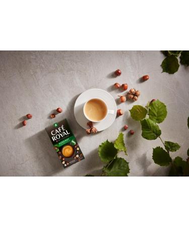Caf Royal Noisette flavored 100 capsules for Nespresso coffee machine - Rainforest Alliance certified aluminum coffee capsules - Buy Online on GoSupps.com