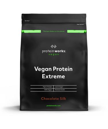 Protein Works - Vegan Protein Extreme | 29g Plant Based Protein | Added Vitamin Blend | 57 Servings | Chocolate Silk | 2kg Chocolate Silk 2kg - Buy Online on GoSupps.com