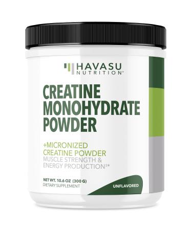 Micronized Creatine Monohydrate Powder - 5g Unflavored Post-Workout Recovery for Lean Muscle Mass Endurance and Energy Production - Easy-to-Mix - Vegan Non-GMO Gluten-Free - 60 Servings 60 Servings (Pack of 1)